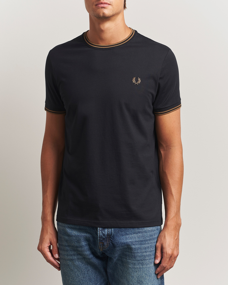 Mies | T-paidat | Fred Perry | Twin Tipped T-Shirt Black