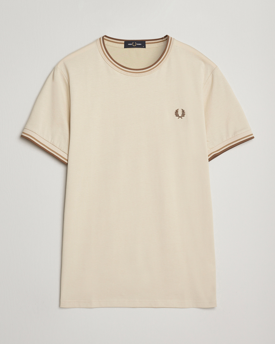Mies | T-paidat | Fred Perry | Twin Tipped T-Shirt Oatmeal