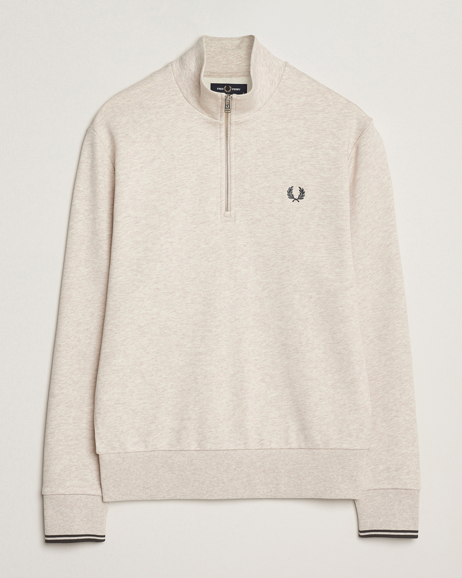 Mies | Puserot | Fred Perry | Half Zip Sweatshirt Porrigde Marl