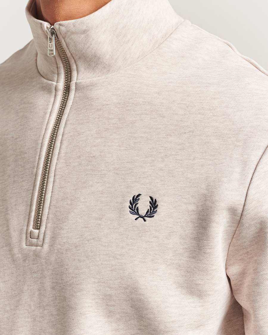 Mies | Puserot | Fred Perry | Half Zip Sweatshirt Porrigde Marl