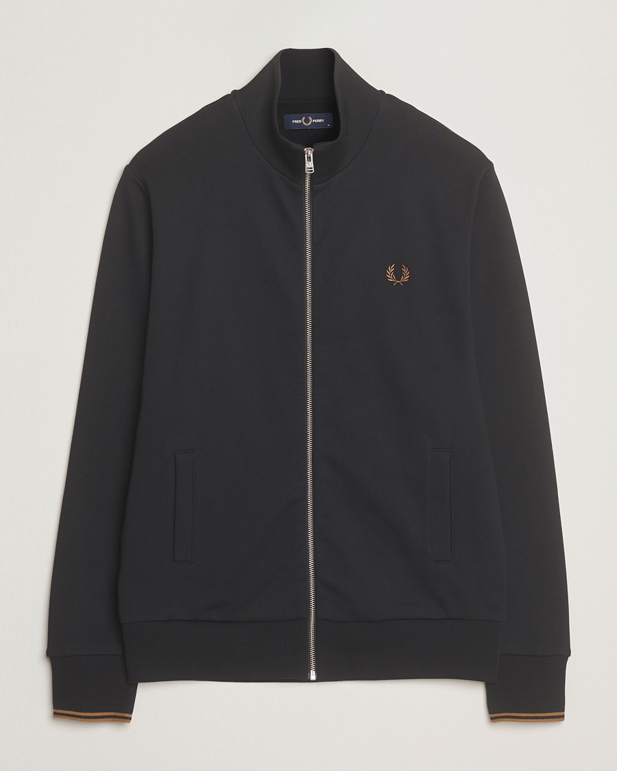 Mies | Puserot | Fred Perry | Full Zip Sweatshirt Black