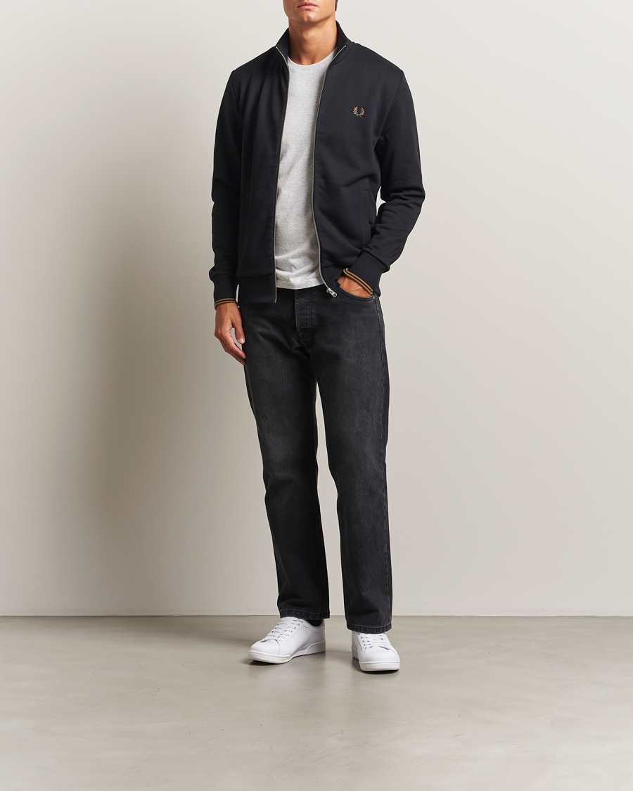 Mies | Puserot | Fred Perry | Full Zip Sweatshirt Black