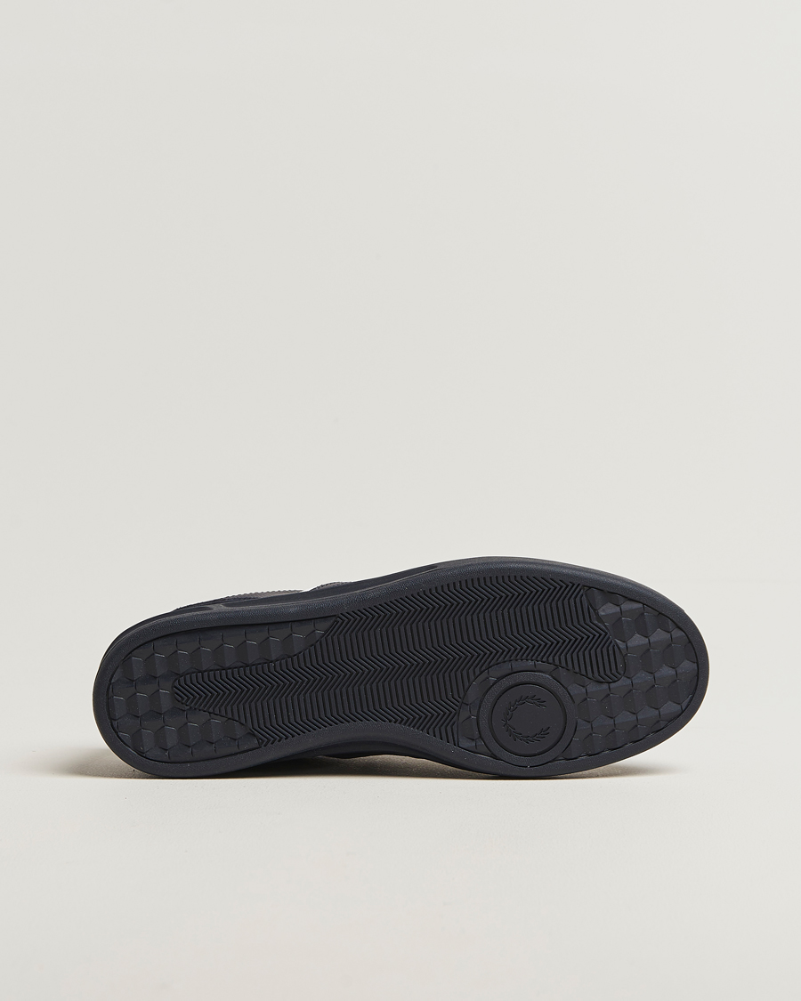 Mies | Tennarit | Fred Perry | B4 Leather/Suede Sneaker Navy