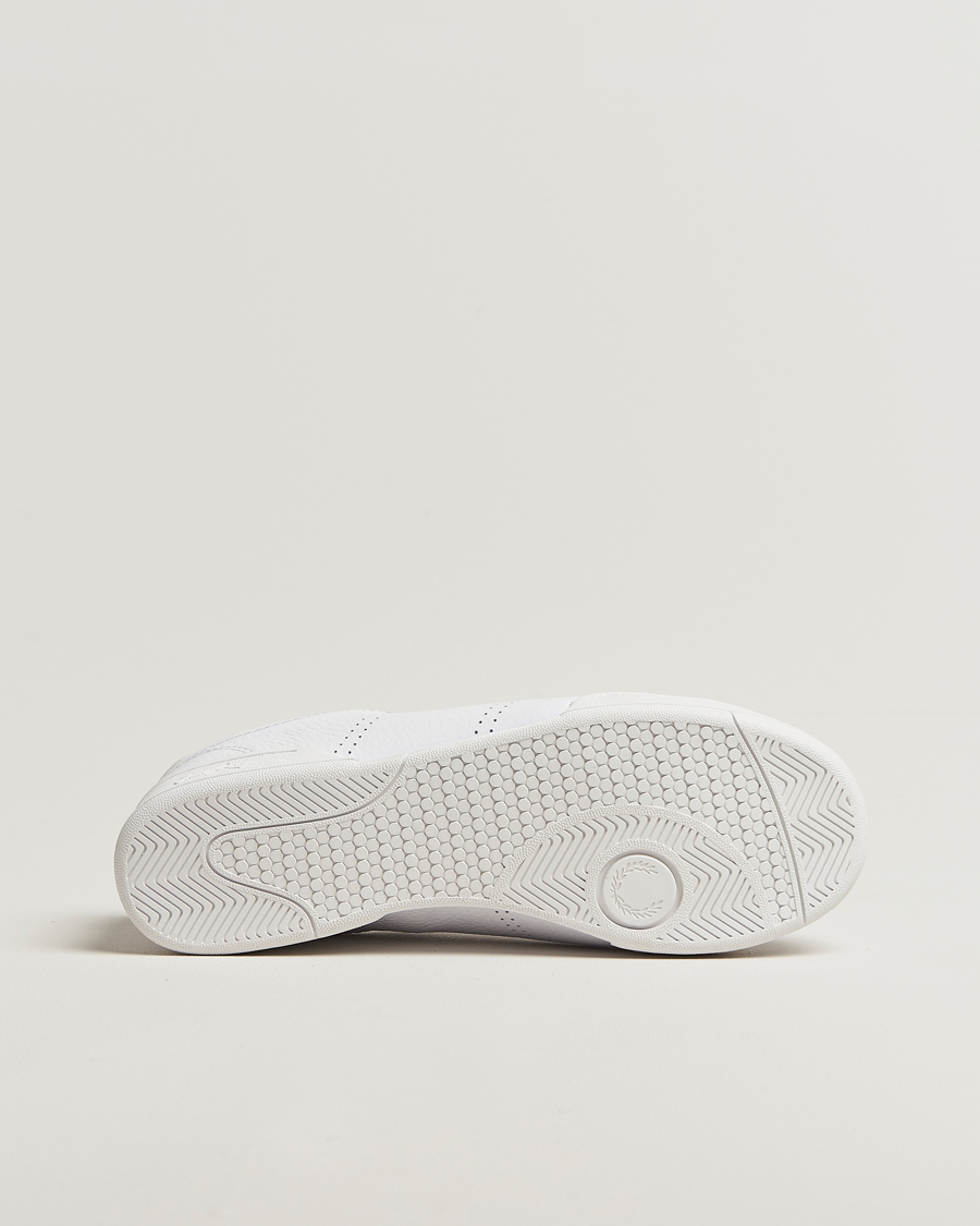 Mies | Tennarit | Fred Perry | B722 Textured Leather Sneaker White