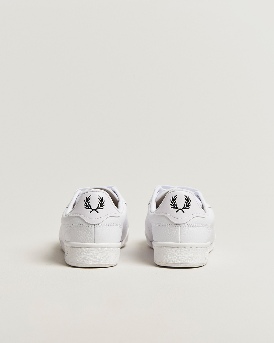 Mies | Tennarit | Fred Perry | B722 Textured Leather Sneaker White