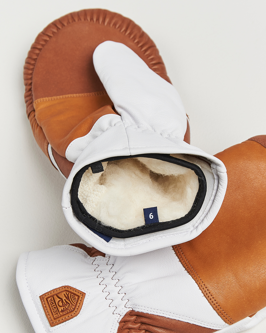 Mies | Hestra reMix Mitt Cork/Off White | Hestra | reMix Mitt Cork/Off White