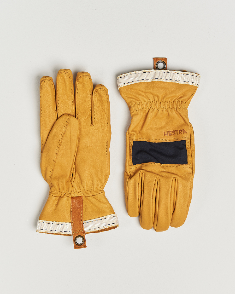 Mies | Käsineet | Hestra | Njord Lambskin Wool Lined Glove Navy/Natural Brown