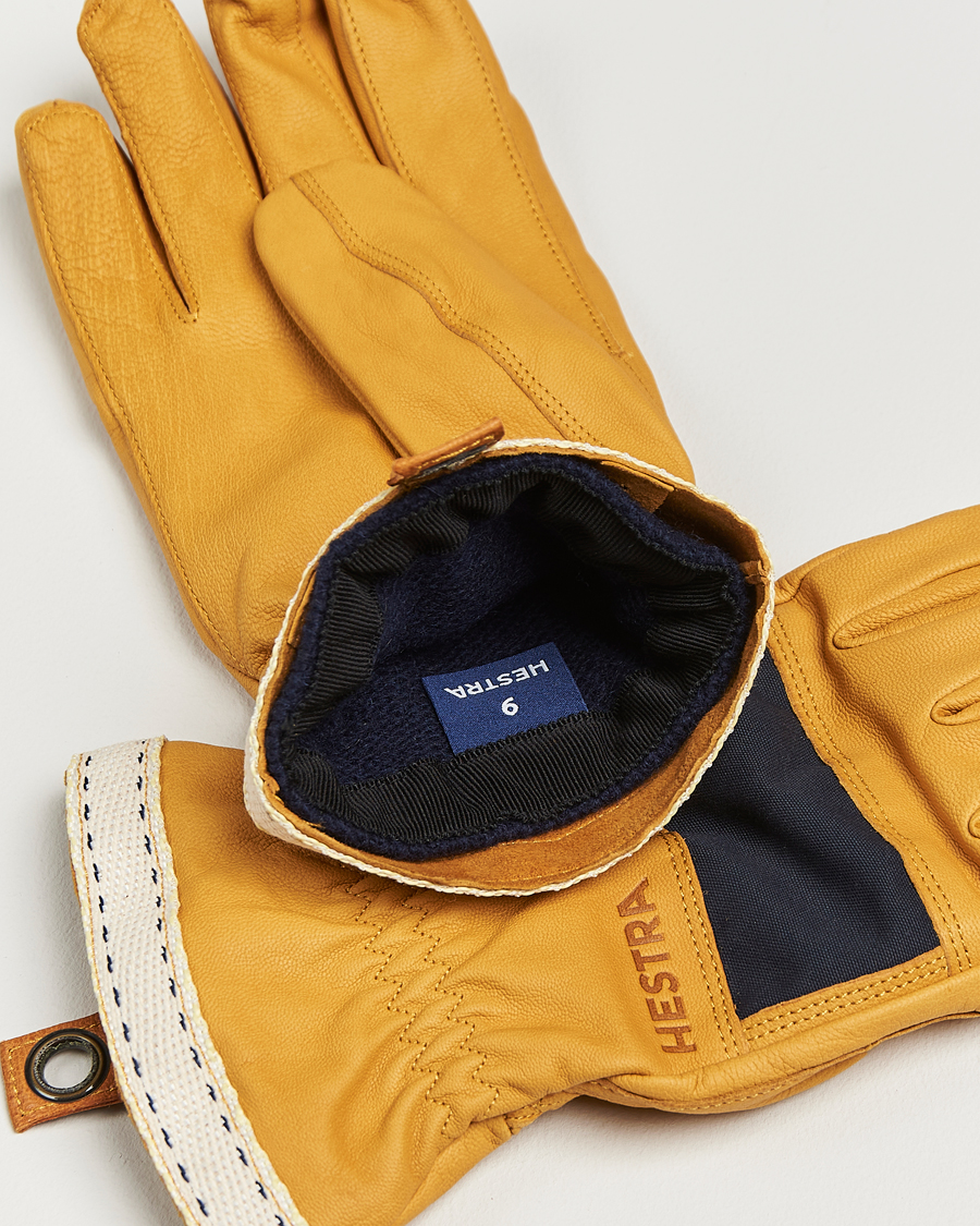 Mies | Käsineet | Hestra | Njord Lambskin Wool Lined Glove Navy/Natural Brown
