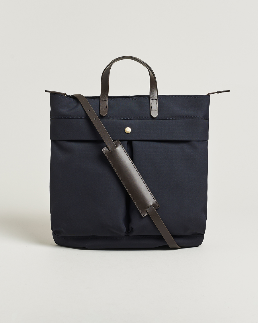 Mies | Laukut | Mismo | M/S Helmet Tote Bag Navy/Dark Brown