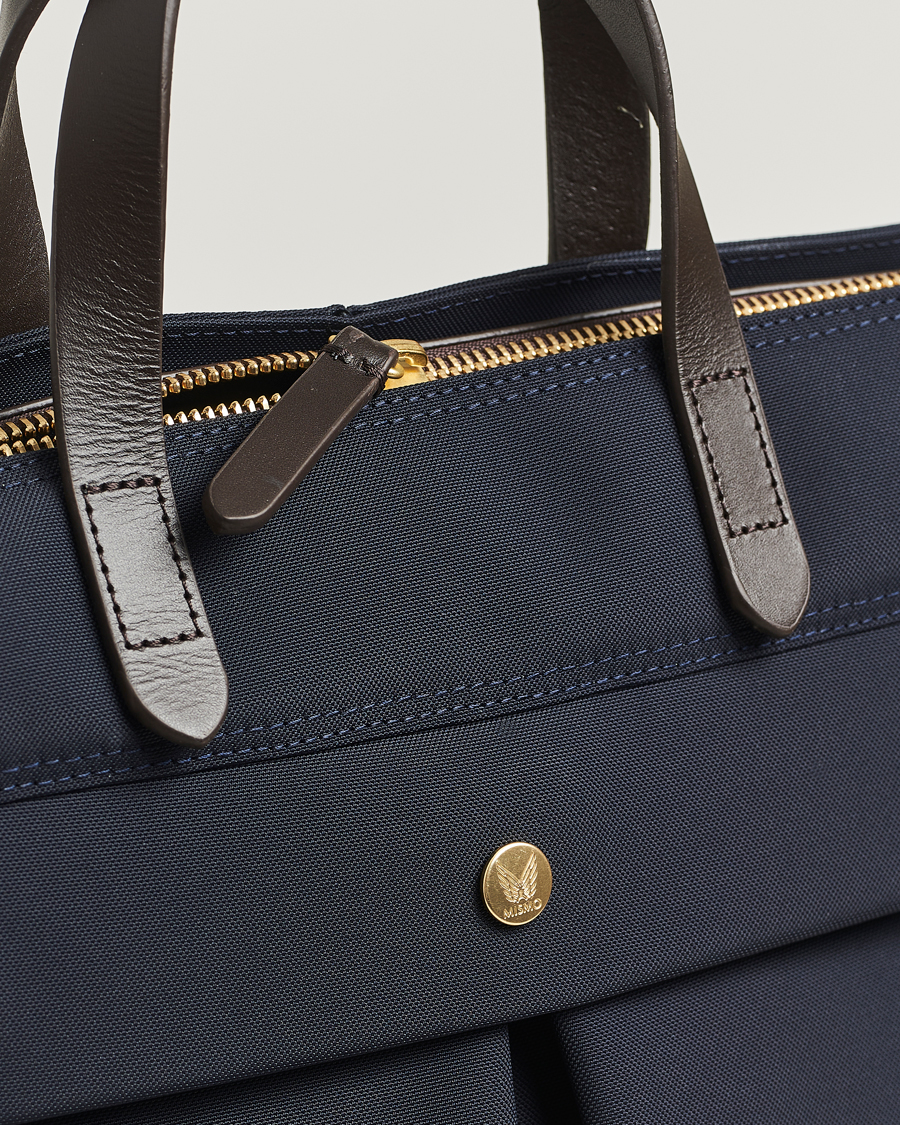 Mies | Laukut | Mismo | M/S Helmet Tote Bag Navy/Dark Brown