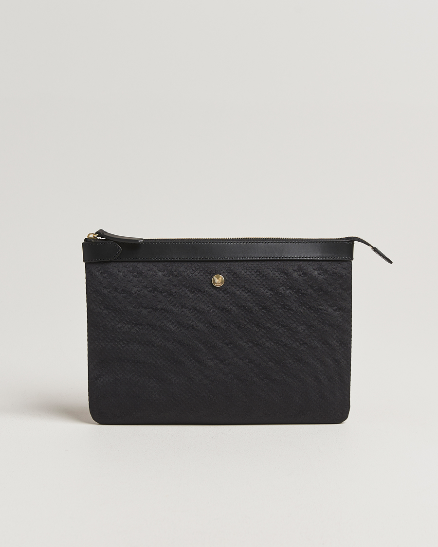 Mies | Laukut | Mismo | M/S Nylon Pouch Large Haptic Black/Black