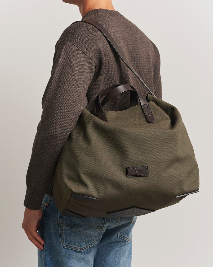 Mies | Laukut | Mismo | M/S Companion Tote Bag Army/Dark Brown