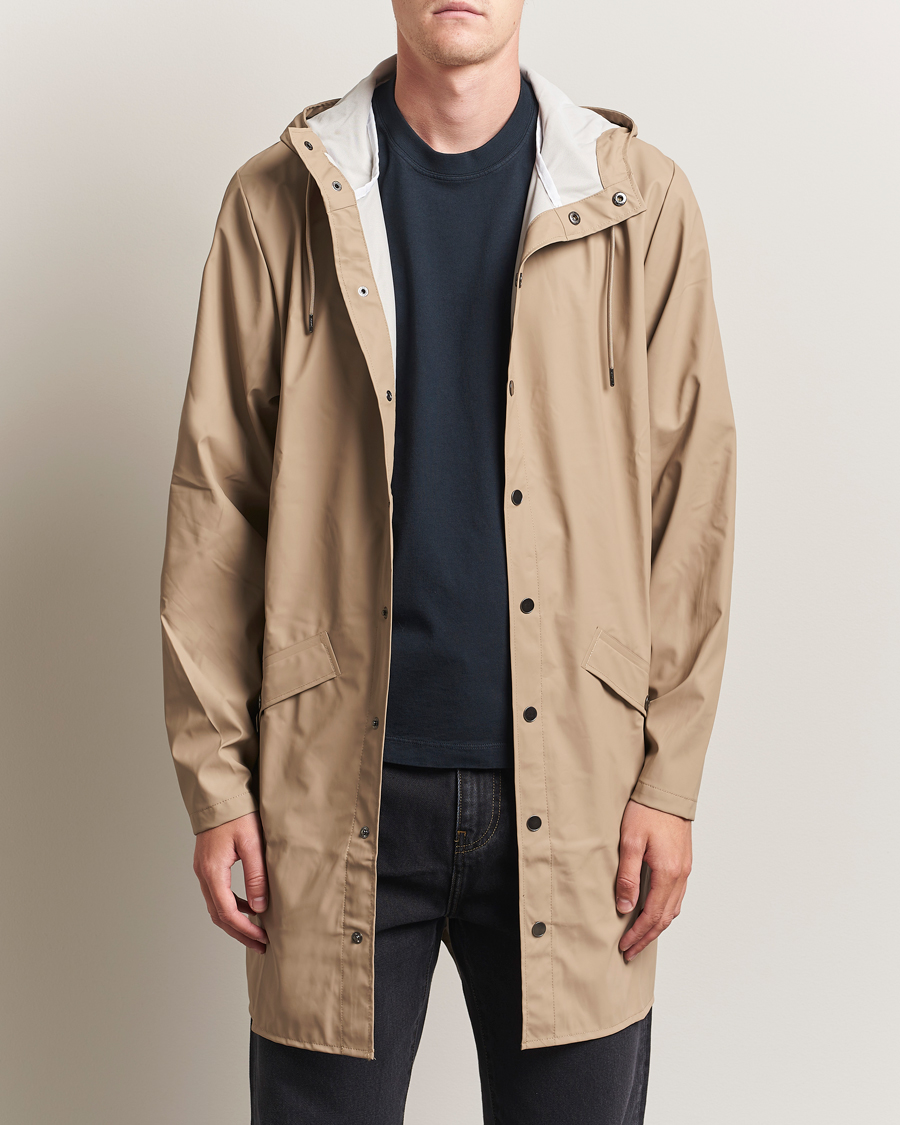 Mies | Takit | RAINS | Long Jacket Beige