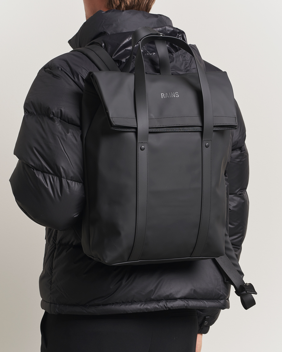 Mies | Laukut | RAINS | 2 Way Tote Backpack Black