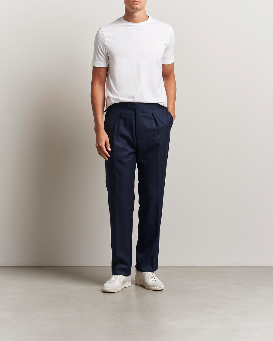 Mies | T-paidat | Stenströms | Supima Cotton T-Shirt White