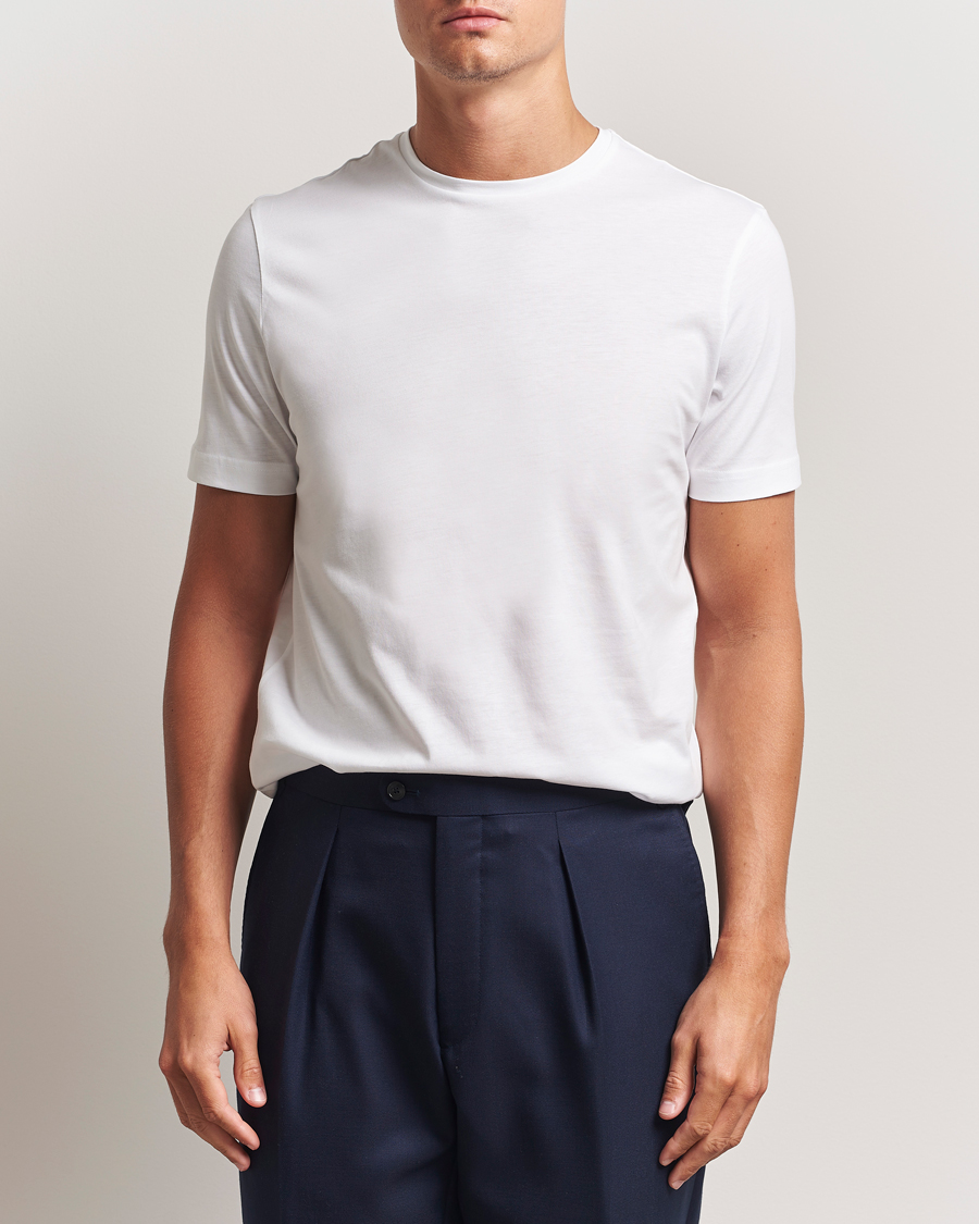 Mies | T-paidat | Stenströms | Supima Cotton T-Shirt White