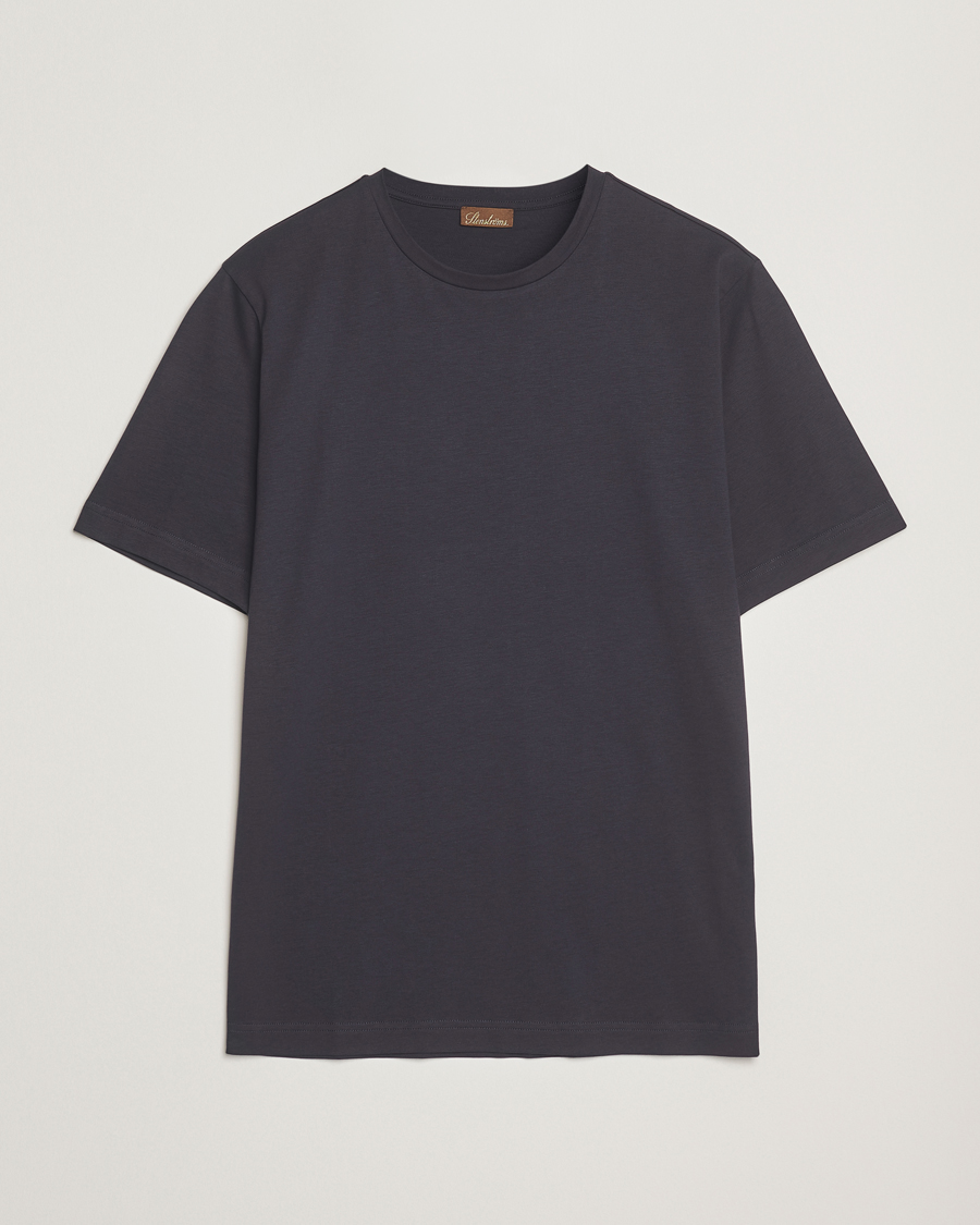 Mies | T-paidat | Stenströms | Supima Cotton T-Shirt Navy