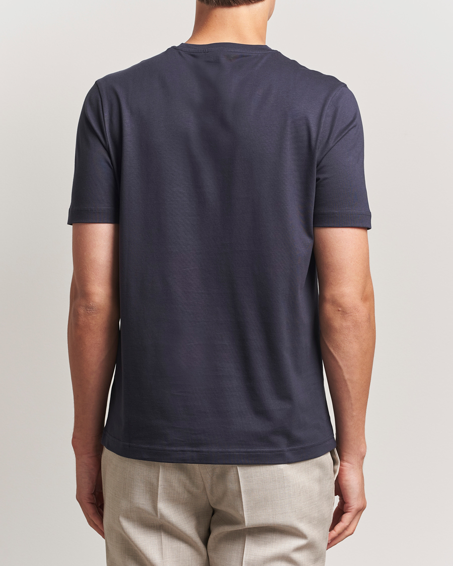 Mies | T-paidat | Stenströms | Supima Cotton T-Shirt Navy