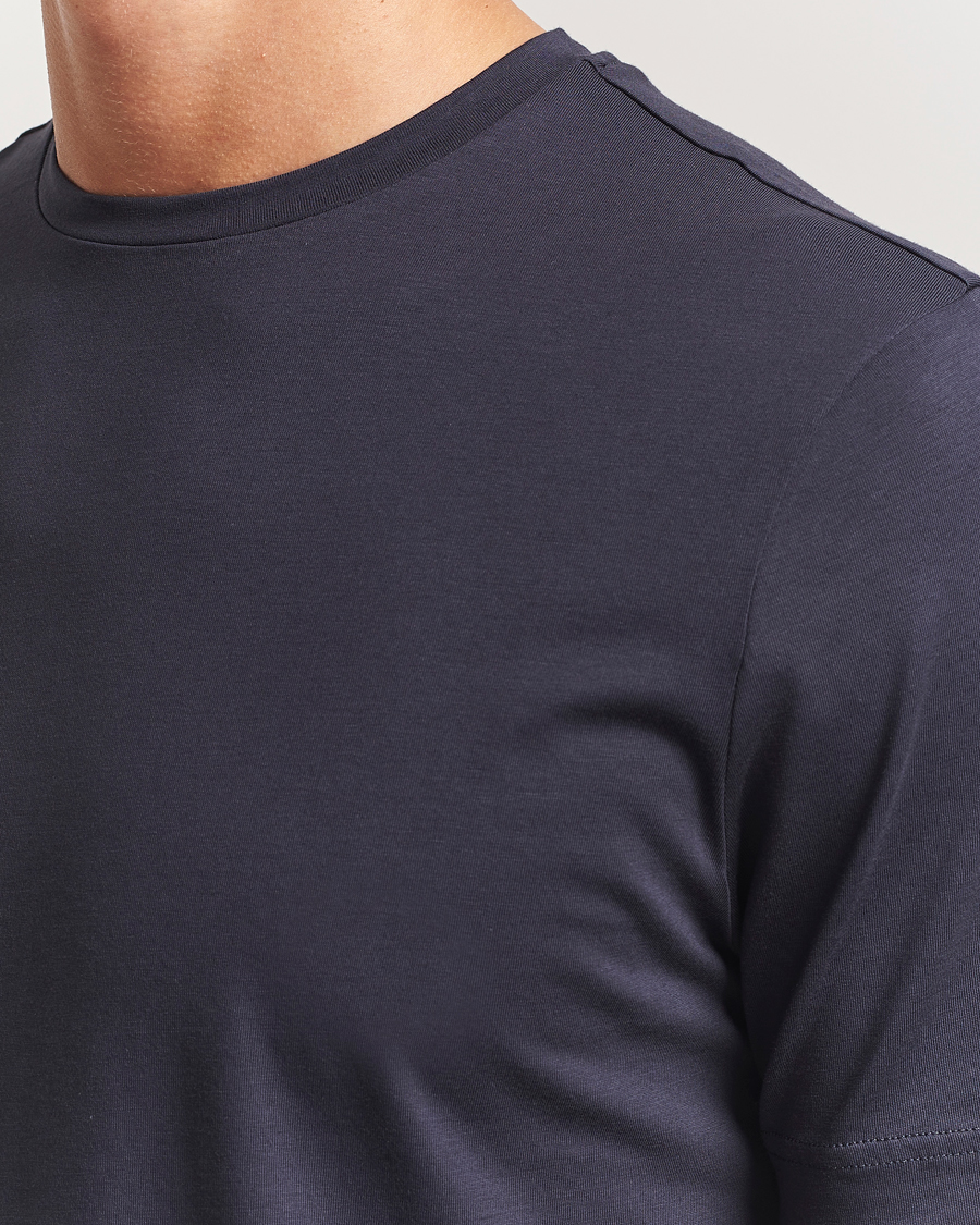 Mies | T-paidat | Stenströms | Supima Cotton T-Shirt Navy