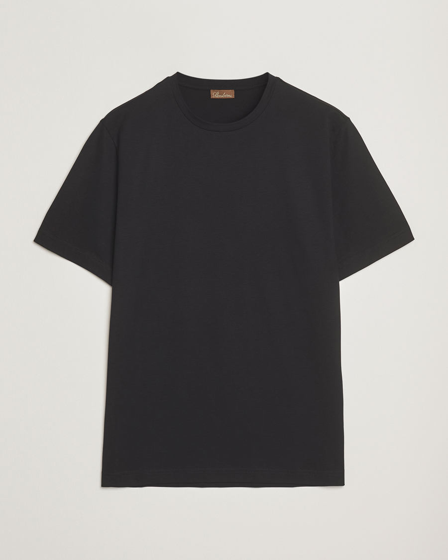 Mies | T-paidat | Stenströms | Supima Cotton T-Shirt Black