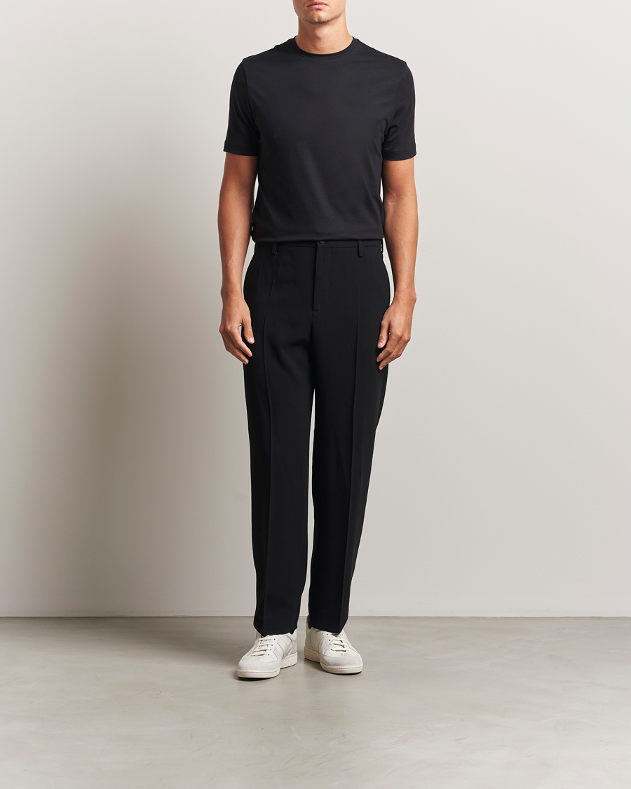 Mies | T-paidat | Stenströms | Supima Cotton T-Shirt Black