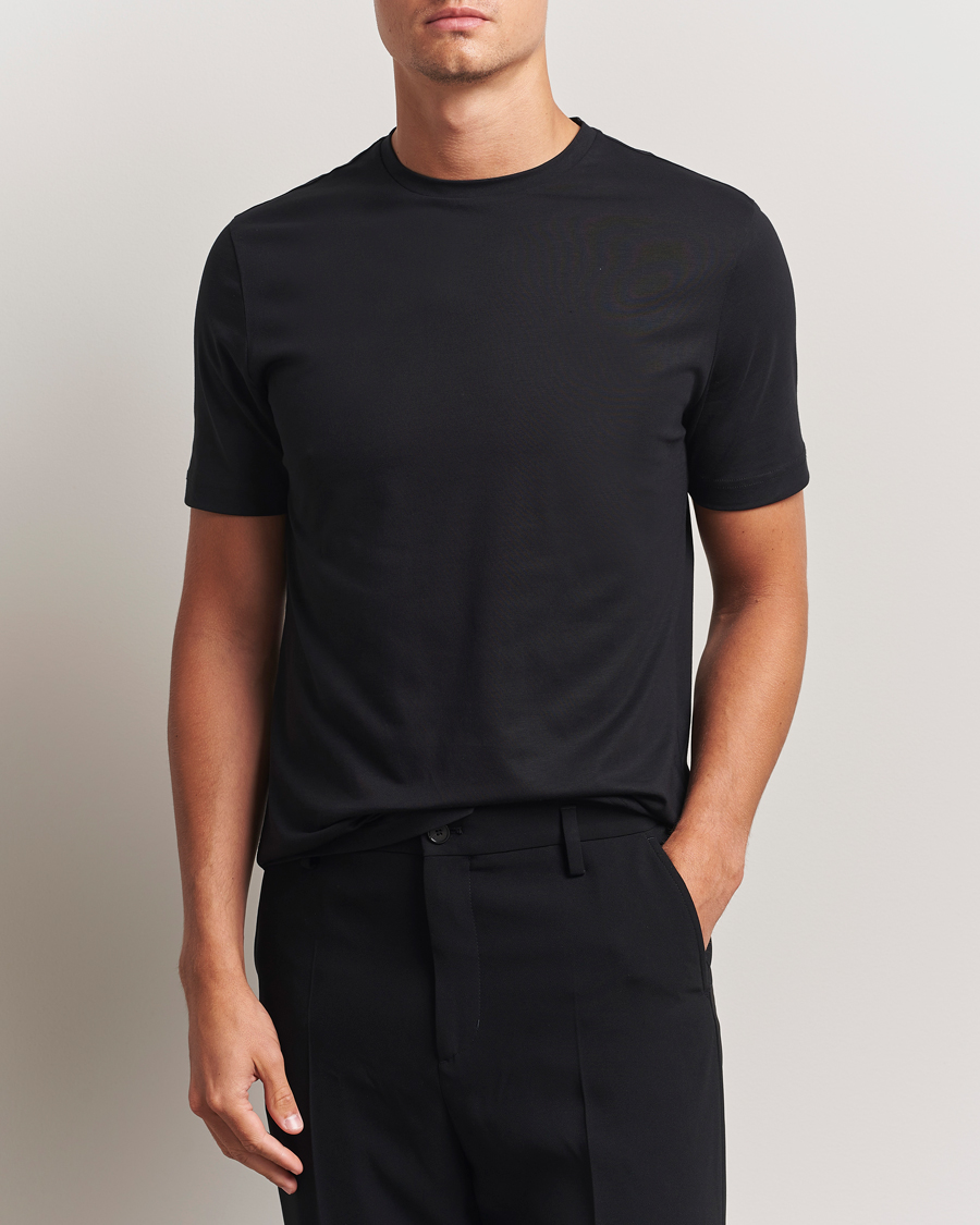 Mies | T-paidat | Stenströms | Supima Cotton T-Shirt Black