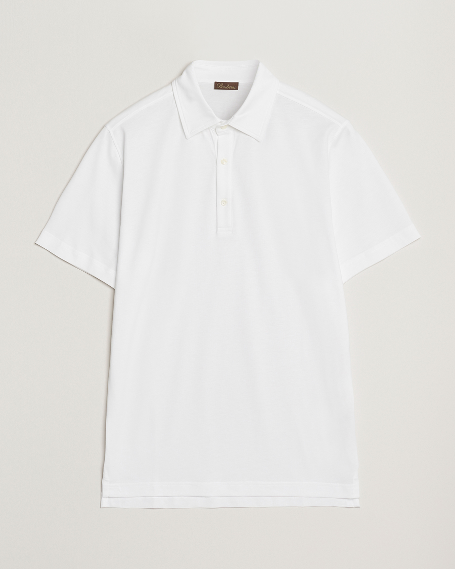 Mies | Pikeet | Stenströms | Supima Cotton Polo Shirt White
