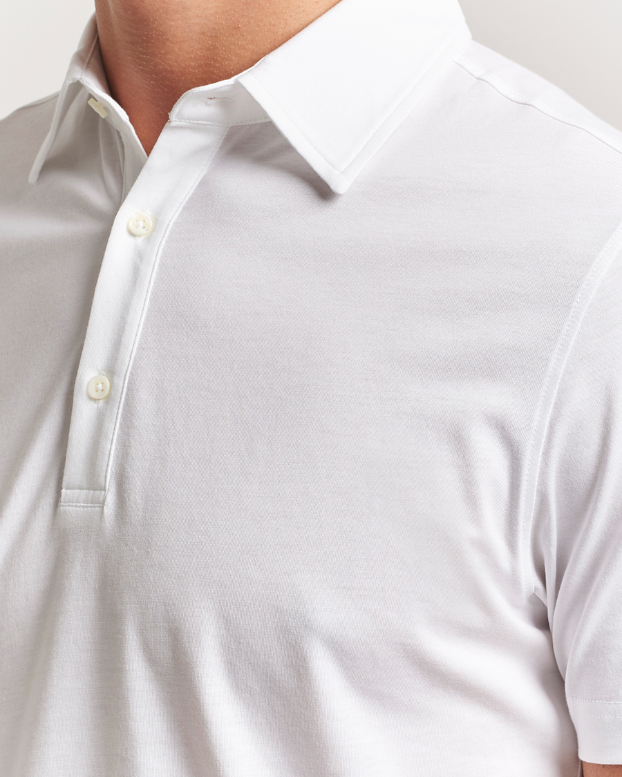 Mies | Pikeet | Stenströms | Supima Cotton Polo Shirt White