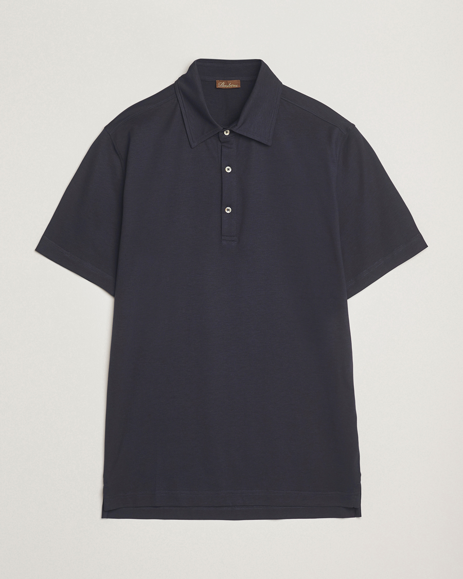 Mies | Pikeet | Stenströms | Supima Cotton Polo Shirt Navy