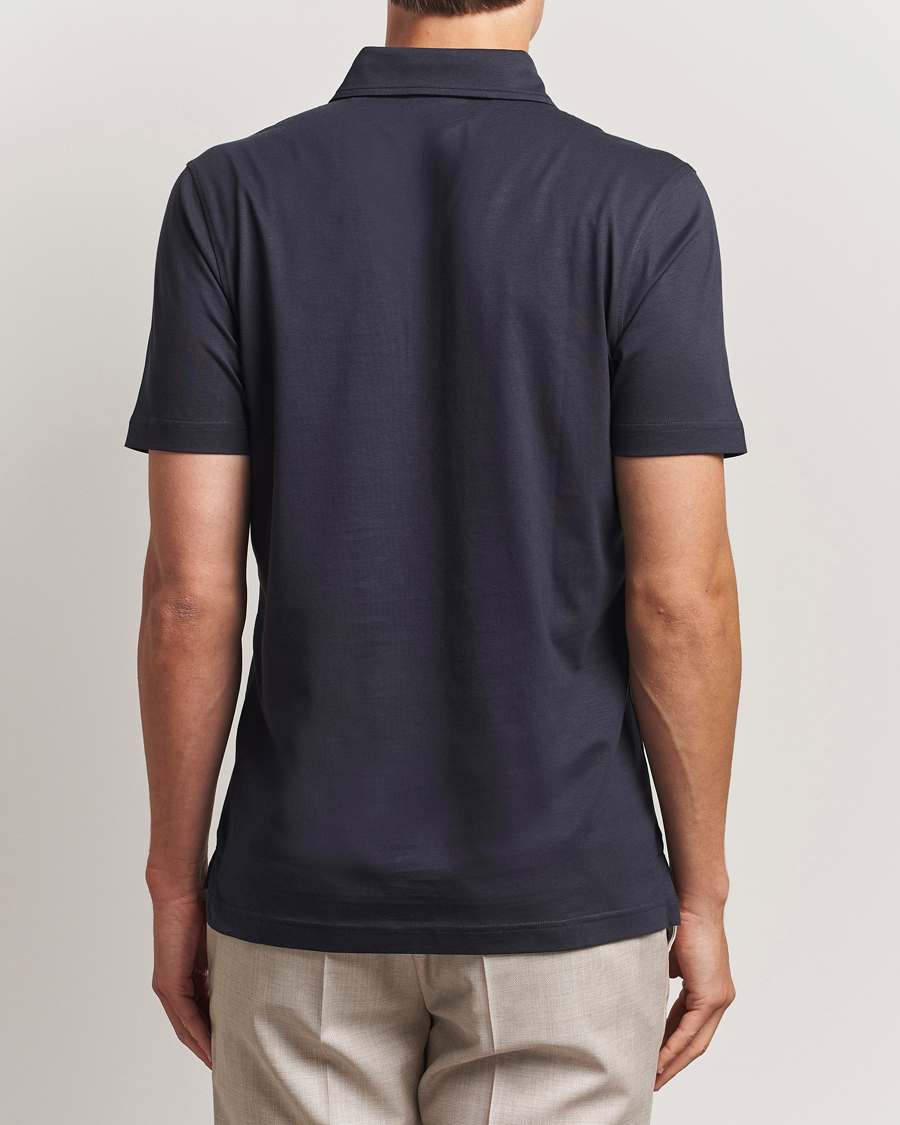 Mies | Pikeet | Stenströms | Supima Cotton Polo Shirt Navy