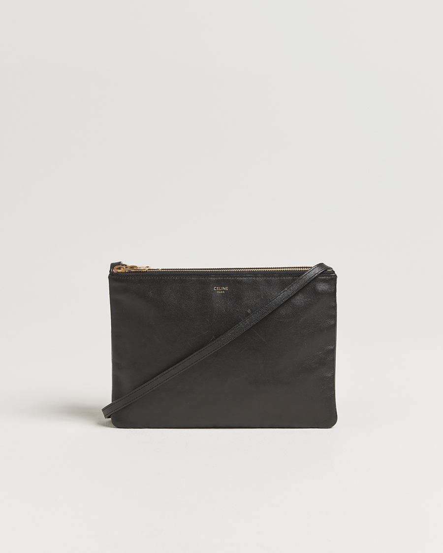 Mies | Celine Pre-Owned Trio Bag Medium Leather Black | Celine Pre-Owned | Trio Bag Medium Leather Black