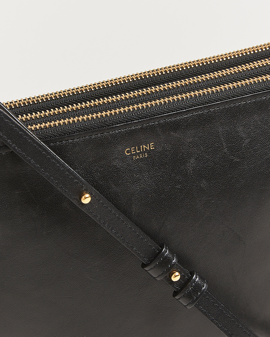 Mies | Celine Pre-Owned Trio Bag Medium Leather Black | Celine Pre-Owned | Trio Bag Medium Leather Black