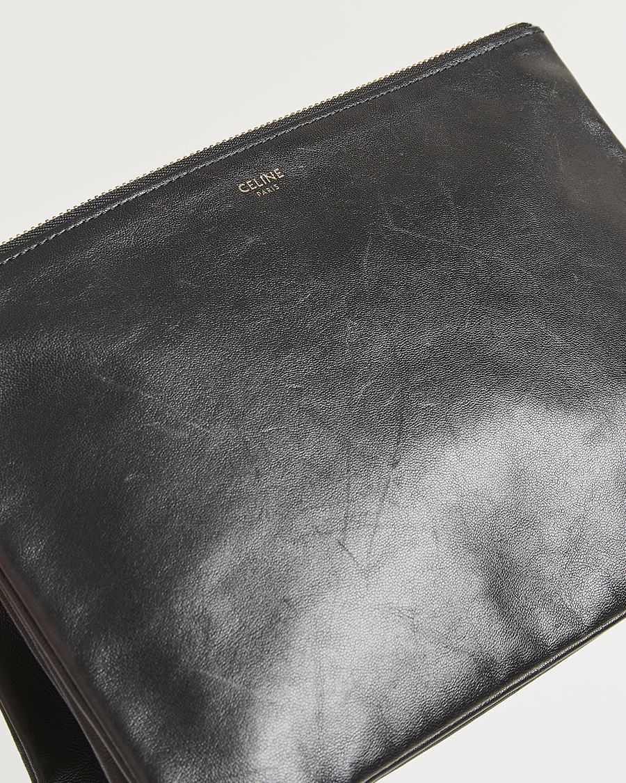 Mies | Celine Pre-Owned Trio Bag Medium Leather Black | Celine Pre-Owned | Trio Bag Medium Leather Black