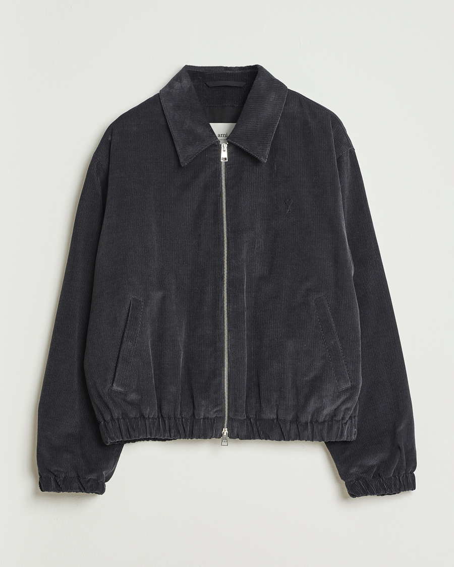 Mies | Takit | AMI | Light Padded Fine Corduroy Jacket Anthracite