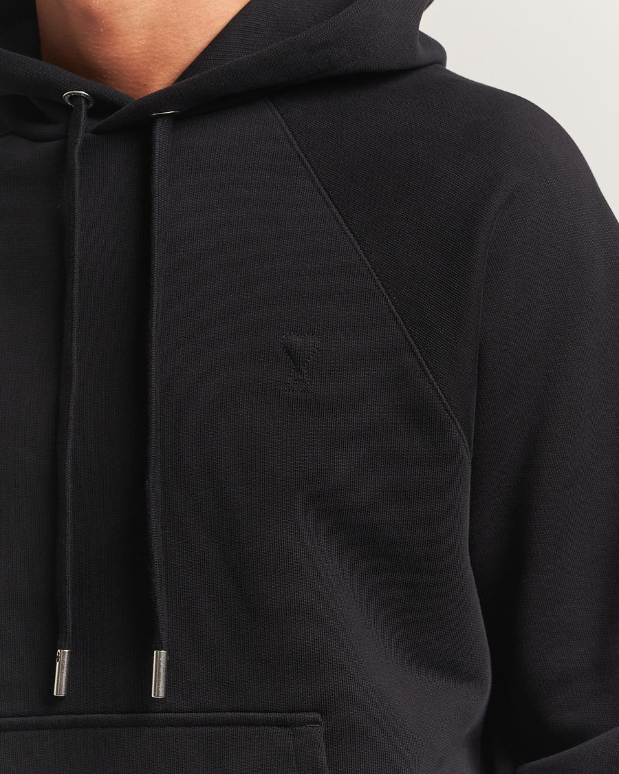 Mies | Puserot | AMI | Tonal Heart Logo Hoodie Black