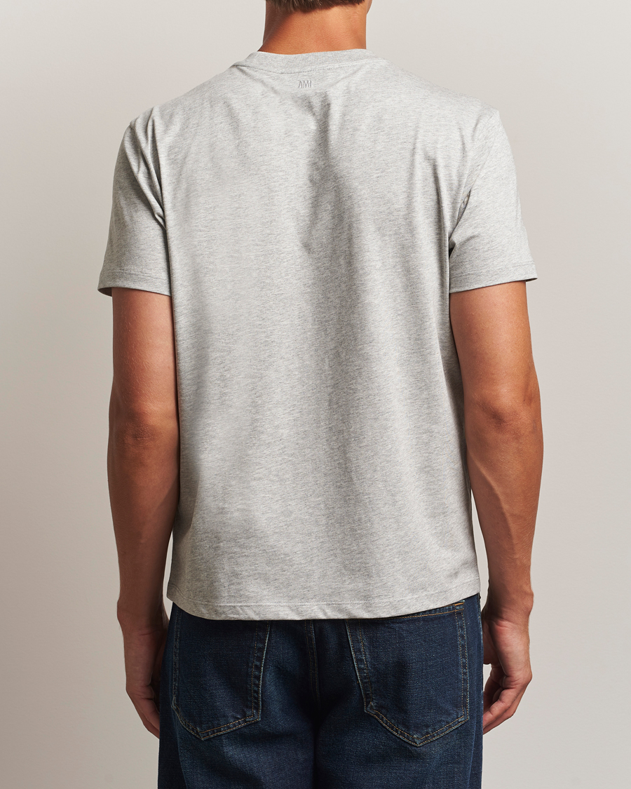 Mies | T-paidat | AMI | Black Heart Logo T-Shirt Grey Heather