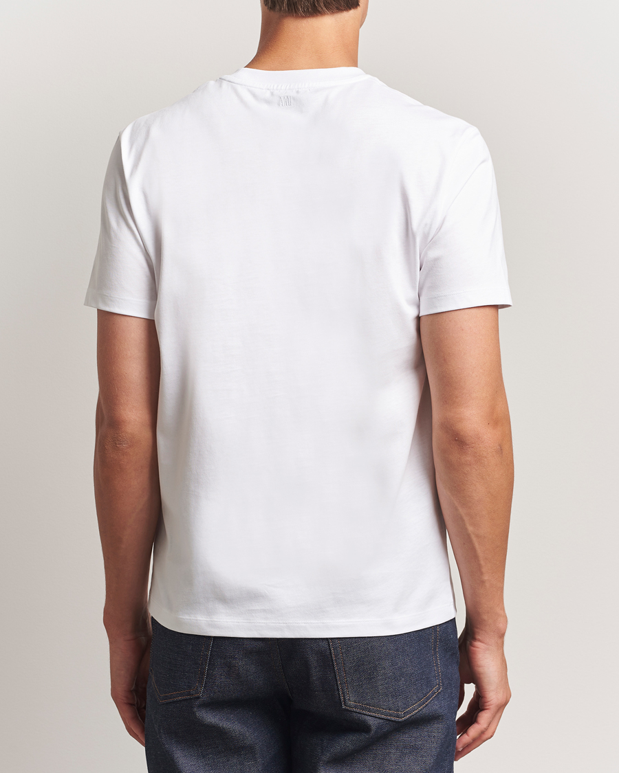 Mies | T-paidat | AMI | Contrast Heart Logo T-Shirt White