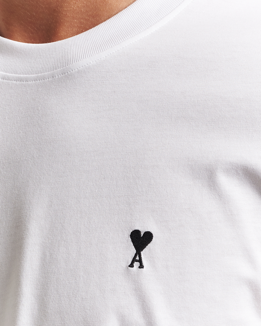 Mies | T-paidat | AMI | Contrast Heart Logo T-Shirt White