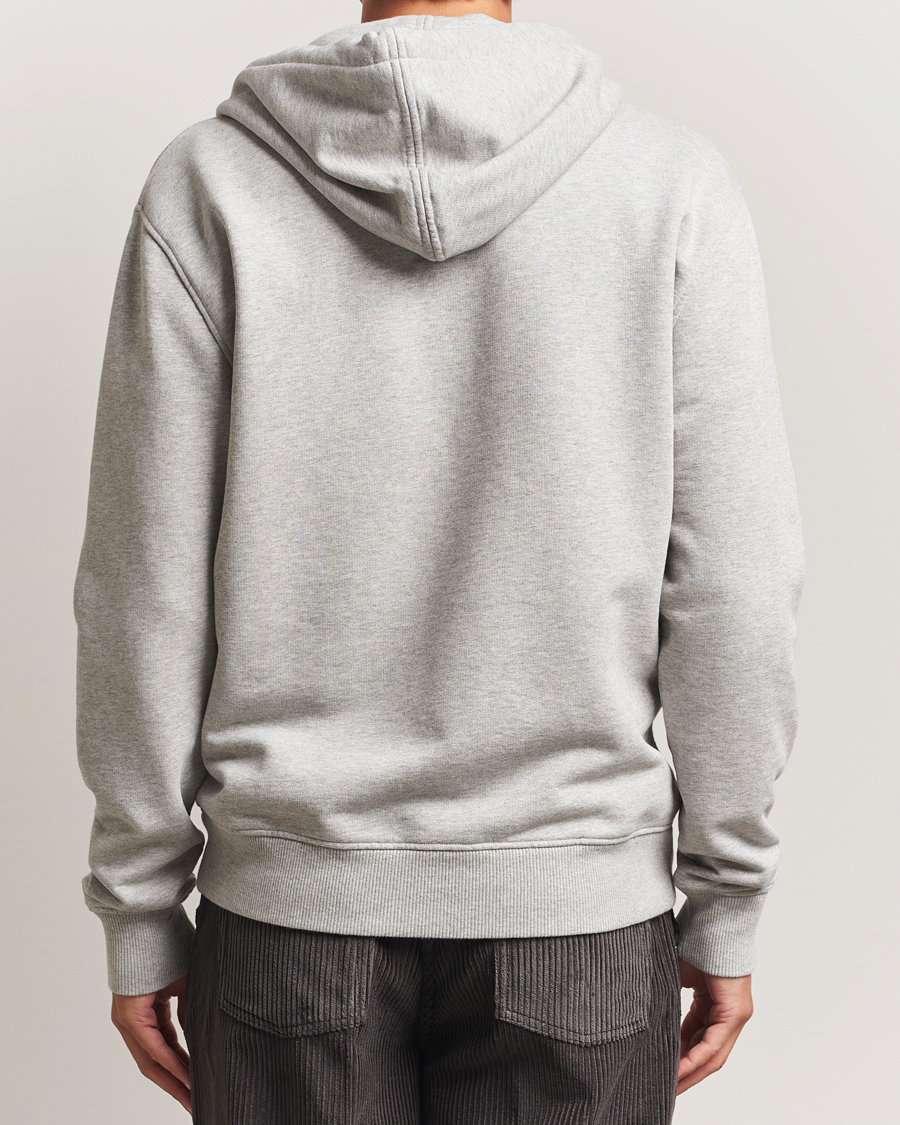 Mies | Puserot | AMI | Black Heart Logo Full Zip Hoodie Grey Heather