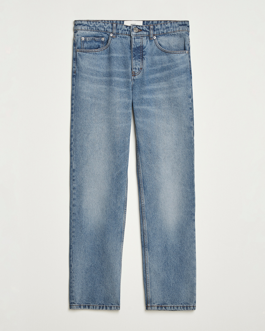 Mies | Housut | AMI | Classic Fit Jeans Used Blue