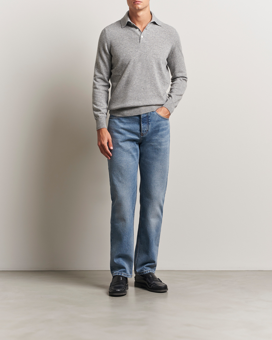 Mies | Housut | AMI | Classic Fit Jeans Used Blue