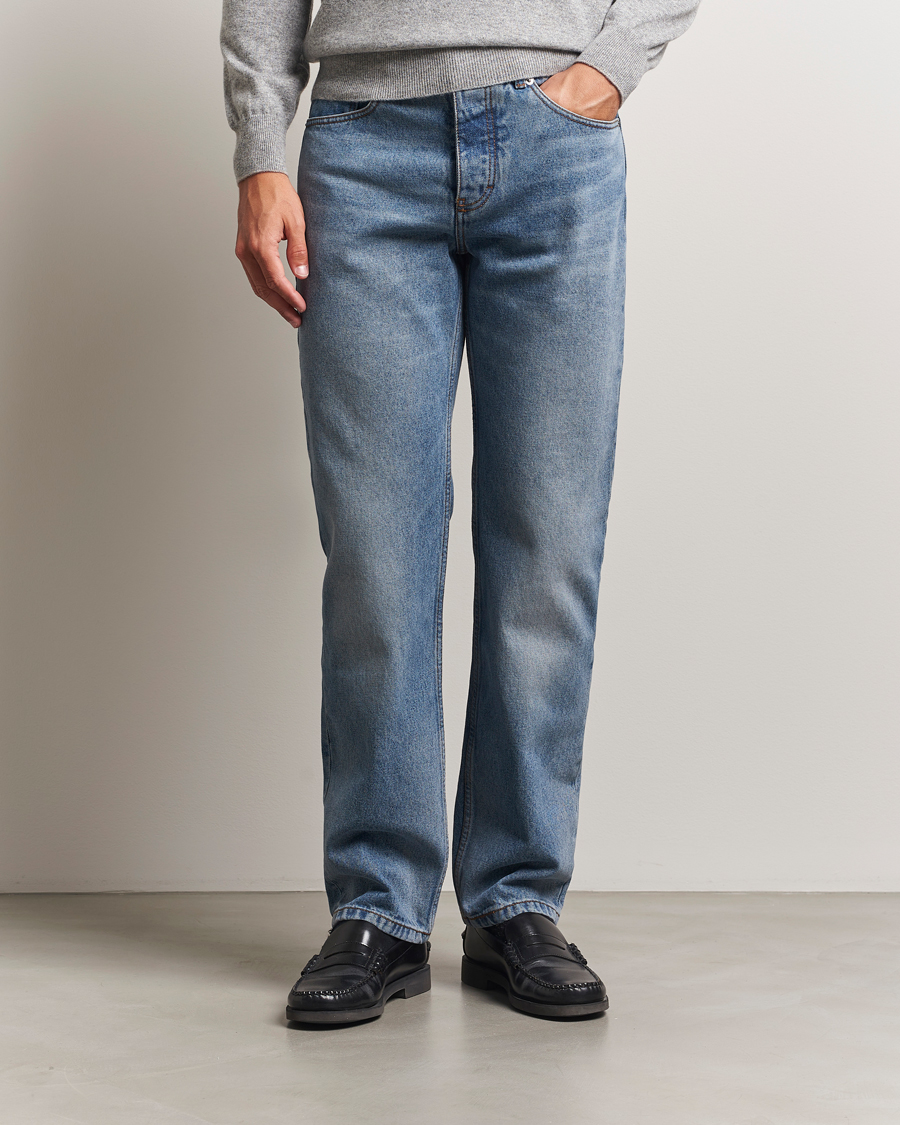 Mies | Housut | AMI | Classic Fit Jeans Used Blue