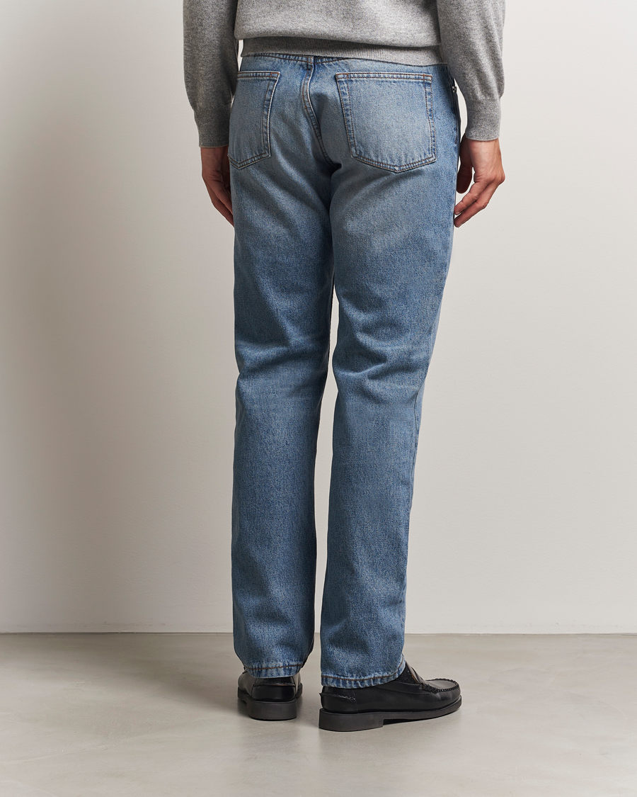 Mies | Housut | AMI | Classic Fit Jeans Used Blue