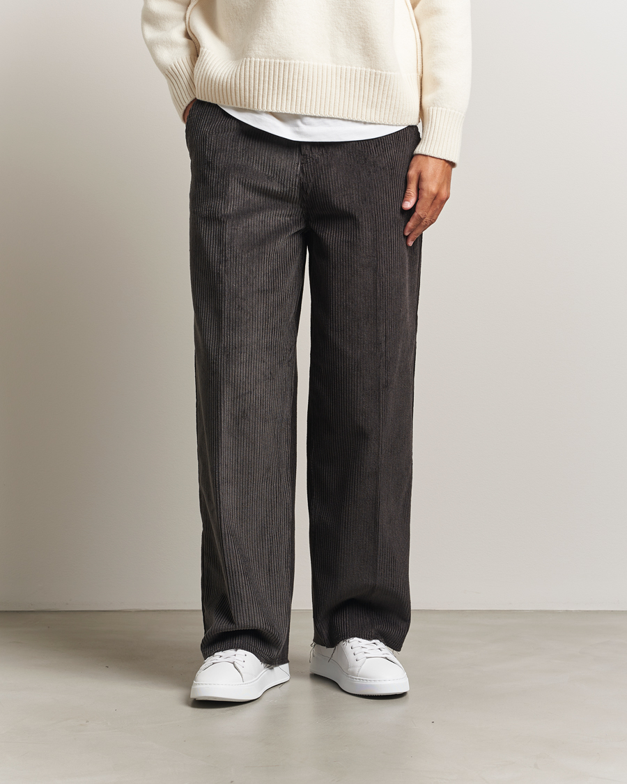 Mies | Housut | AMI | Corduroy Trousers Anthracite