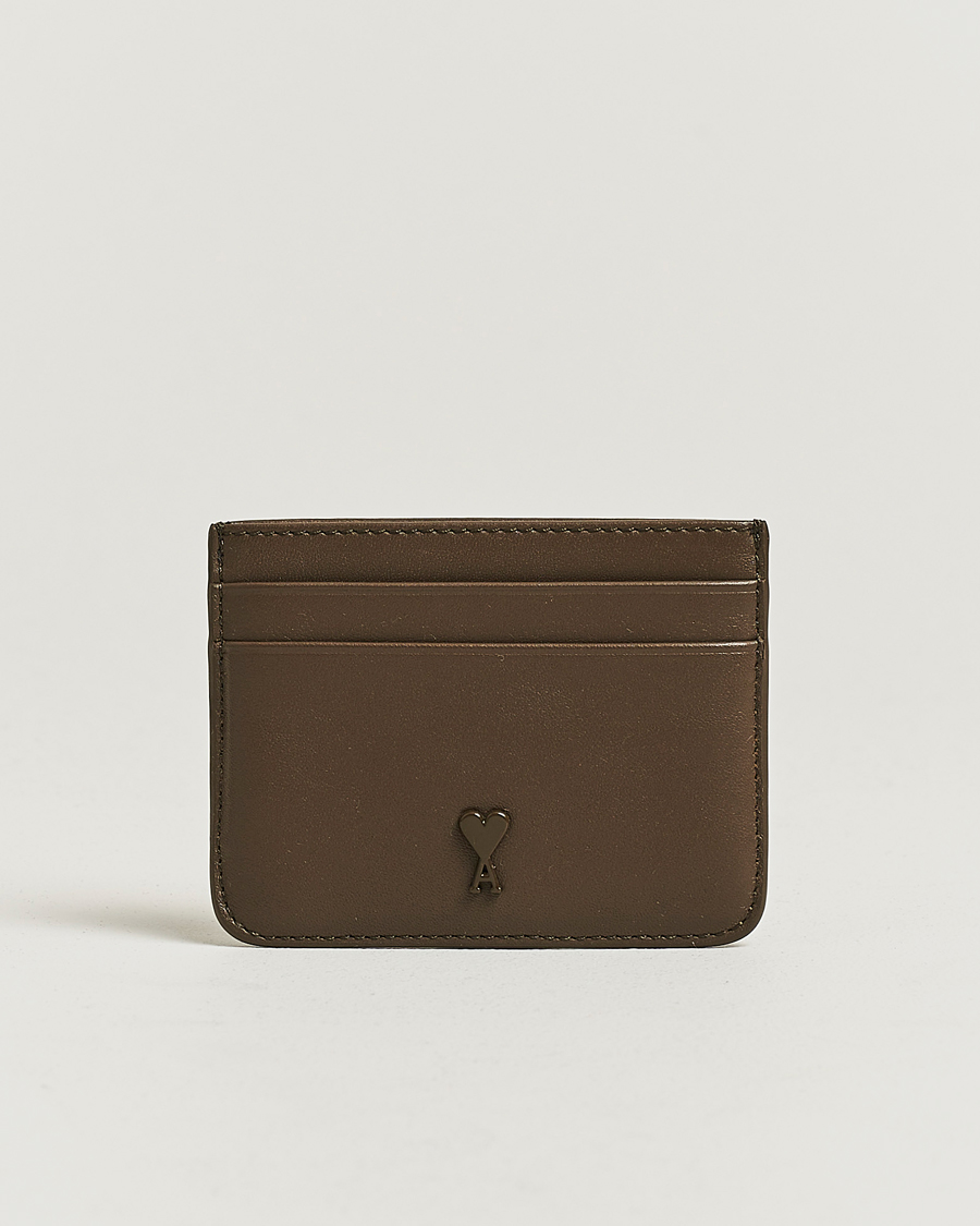 Mies | Lompakot | AMI | Tonal Heart Logo Card Holder Bronze