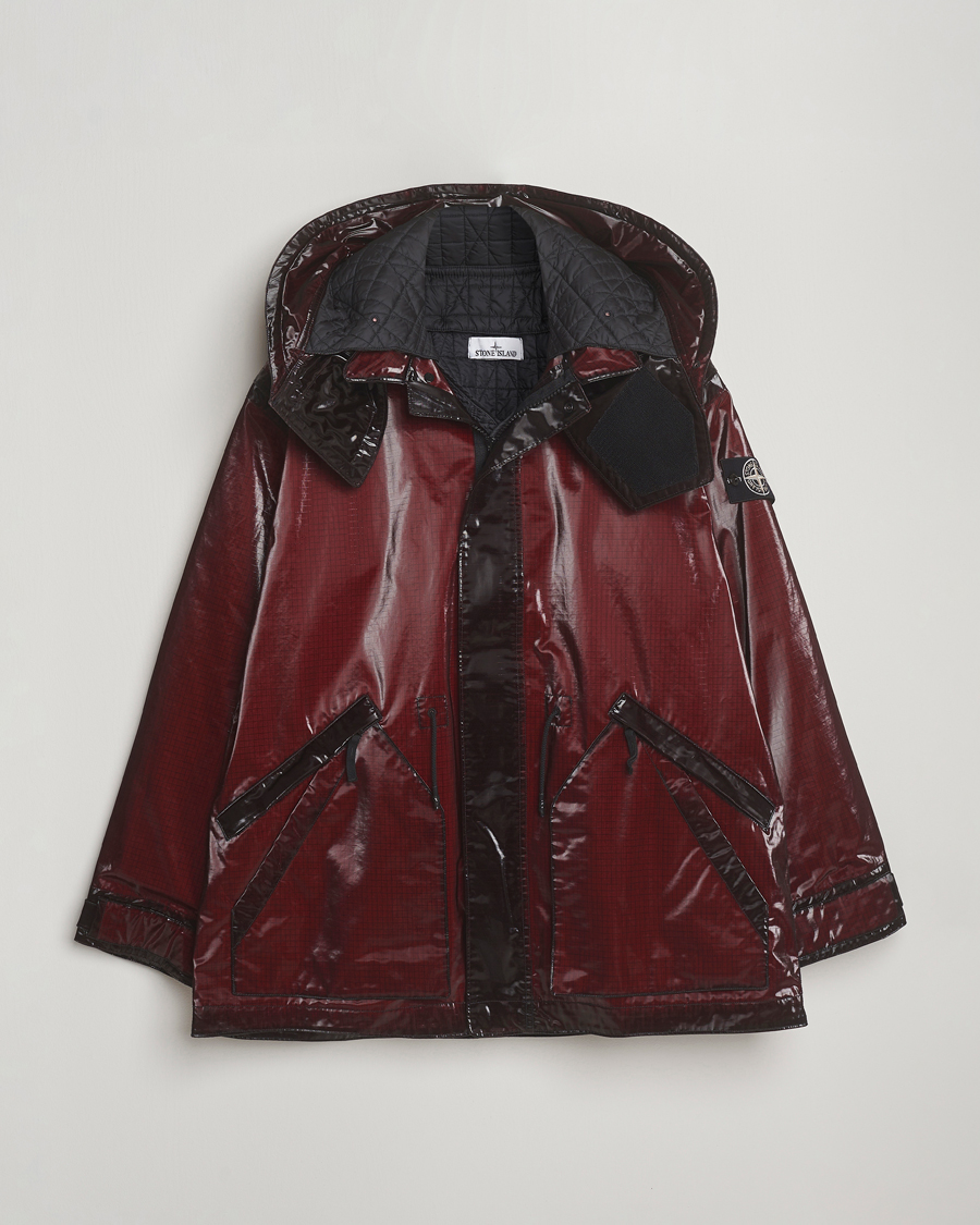 Mies | Takit | Stone Island | Short Ripstop Detachable Inner Parka Burgundy