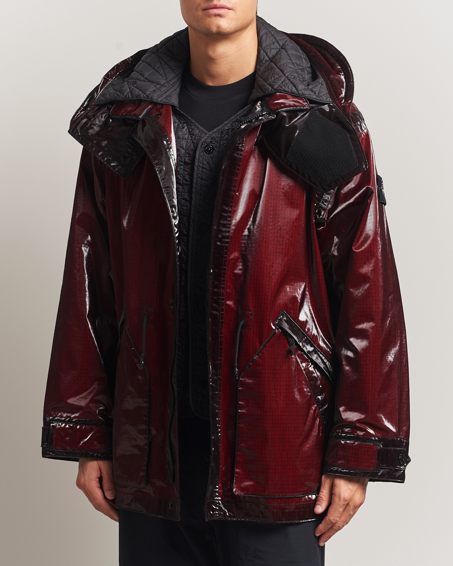 Mies | Takit | Stone Island | Short Ripstop Detachable Inner Parka Burgundy