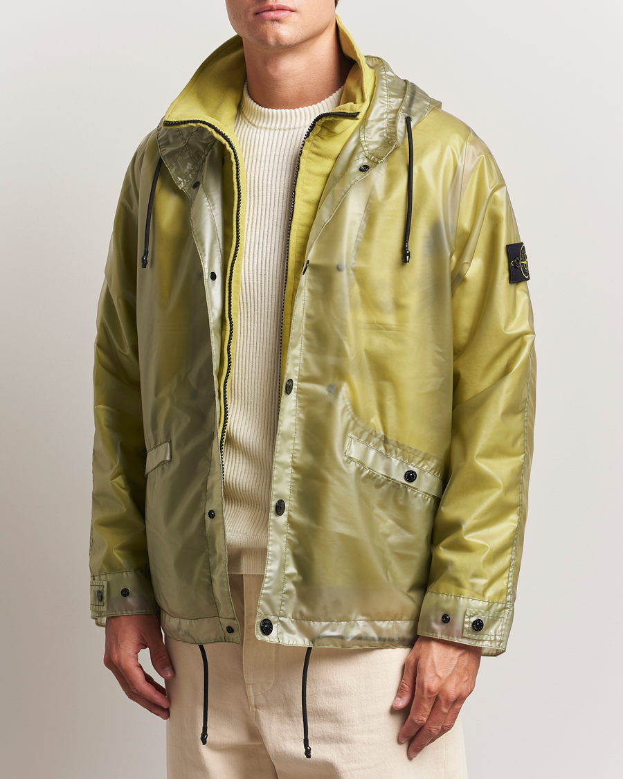 Mies | Takit | Stone Island | Translusent Cover Moleskin Short Parka Green