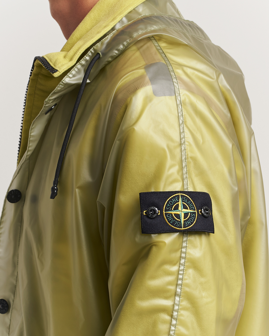 Mies | Takit | Stone Island | Translusent Cover Moleskin Short Parka Green