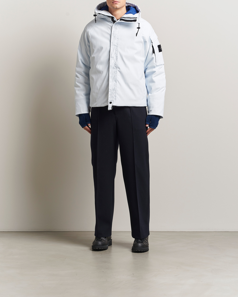Mies | Takit | Stone Island | Short Parka Ice Jacket Sky Blue
